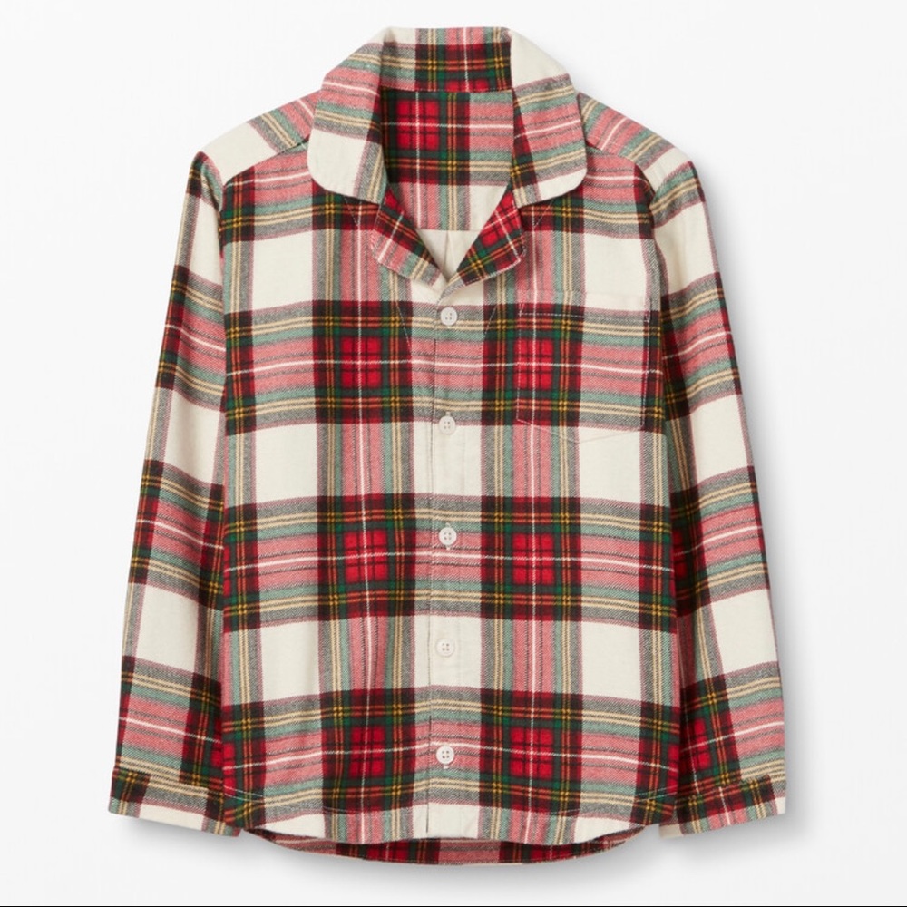 Hanna andersson Flannel Shirt Top size 120